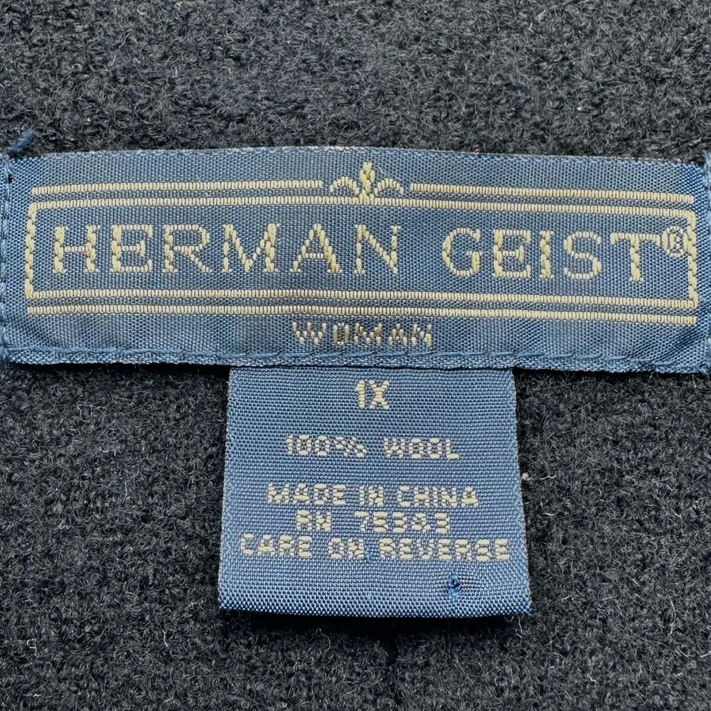 Herman Geist Woman 100% Wool Relaxed Fit Jacket - Picture 10 of 11